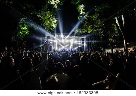 TOLMIN, SLOVENIA - JULY 28TH: GERMAN TEHNICAL DEATH METAL BAND OBSCURA PERFORMING AT METALDAYS FESTIVAL ON JULY 28TH, 2016 IN TOLMIN, SLOVENIA