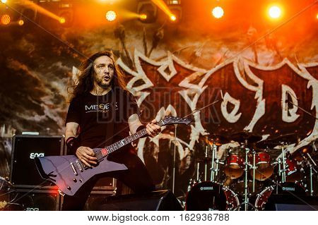 TOLMIN, SLOVENIA - JULY 29TH: AMERICAN THRASH METAL BAND EXODUS PERFORMING AT METALDAYS FESTIVAL ON JULY 29TH, 2016 IN TOLMIN, SLOVENIA