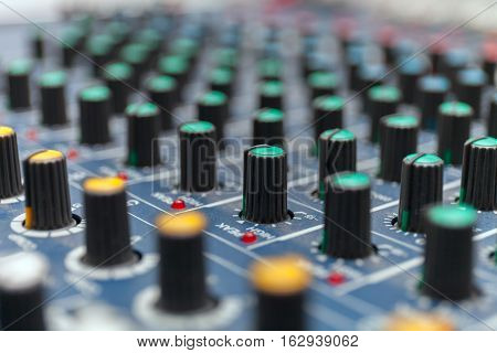 Colorful sound mixer. Texture design. Stock photo