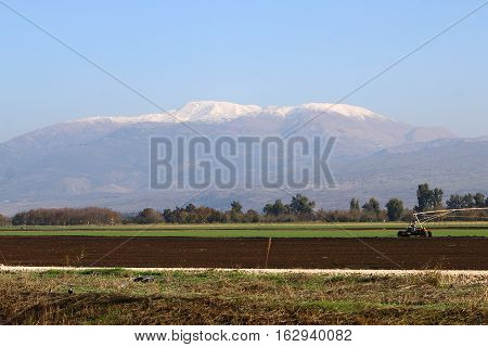 Hermon height reaches 2800 meters, the mountain is located in the north of Israel, where the lowest temperature in the country, the snow cover lasts almost all year round,