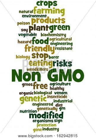 Non Gmo, Word Cloud Concept 3