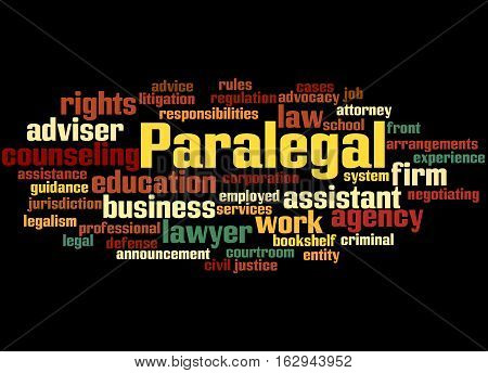 Paralegal, Word Cloud Concept 3