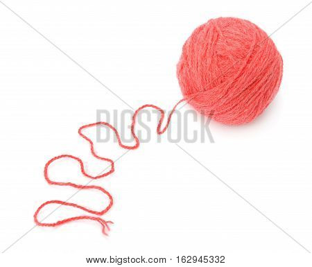 skein of thread isolated on white background