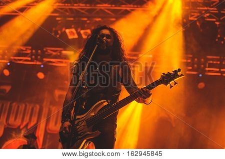 TOLMIN, SLOVENIA - JULY 29TH: BRITISH POWER METAL BAND DRAGONFORCE PERFORMING AT METALDAYS FESTIVAL ON JULY 29TH, 2016 IN TOLMIN, SLOVENIA