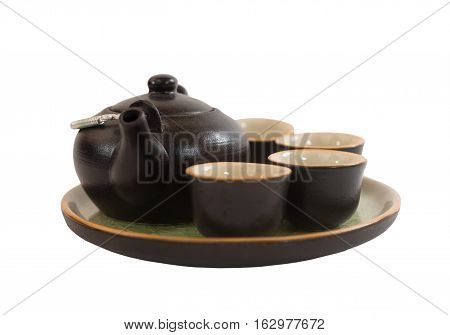 Kettle cup and saucer for traditional Chinese tea ceremony