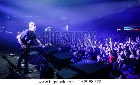 NOVI SAD, SERBIA - DECEMBER 10TH: PUNK BAND GOBLINI PERFORMING ON KONCERT GODINE 2016, IN NOVI SAD, SERBIA