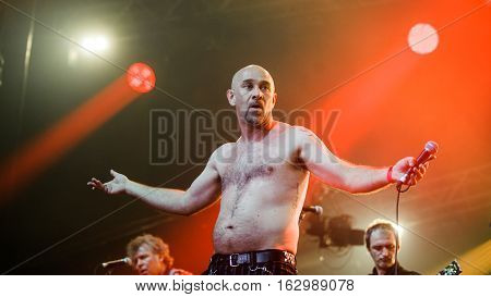 NOVI SAD, SERBIA - DECEMBER 10TH: PUNK BAND GOBLINI PERFORMING ON KONCERT GODINE 2016, IN NOVI SAD, SERBIA