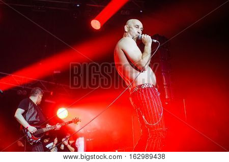 NOVI SAD, SERBIA - DECEMBER 10TH: PUNK BAND GOBLINI PERFORMING ON KONCERT GODINE 2016, IN NOVI SAD, SERBIA