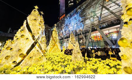 Christmas Light Up At Central World, Bangkok