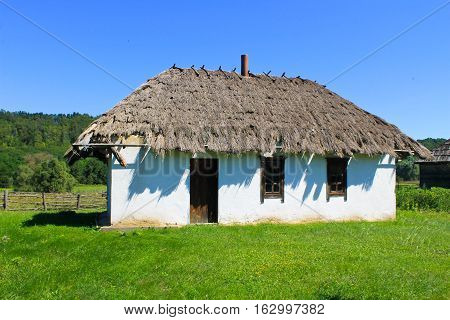 Old traditional ukrainian house in the village