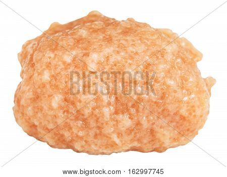 Portion Of Salty Caviar Of Zander Fish Isolated