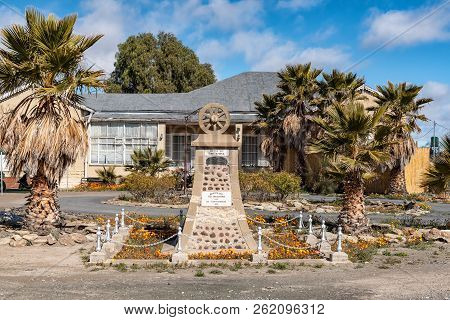 Fraserburg, South Africa, August 7, 2018: A Monument, For The Centenary Celebrations Of The Big Trek