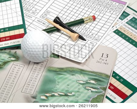 Scorecard Golf & elementi