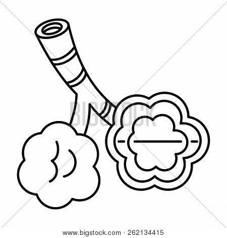 Alveolus Disease Icon. Outline Illustration Of Alveolus Disease Vector Icon For Web Design Isolated 