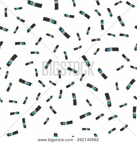 Texture, Seamless Pattern Poster Of Old Retro Vintage Multicolored Antique Analog Hipster Cellular M