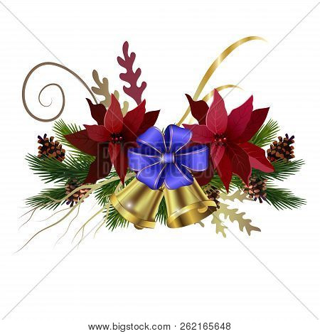 Christmas Decoration Isolated On White Background Vector