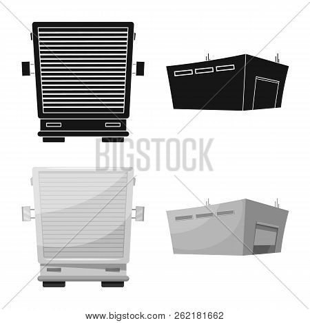 Isolated Object Of Goods And Cargo Icon. Set Of Goods And Warehouse Vector Icon For Stock.