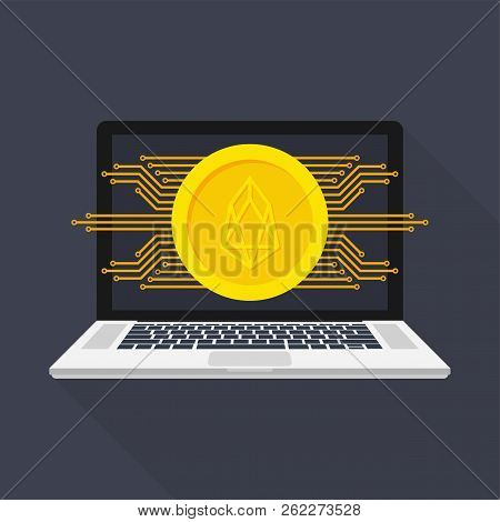 Networks - Business And Global Financial Connections, Cryptocurrency, Eos Trading, Online Banking An