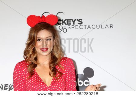 LOS ANGELES - OCT 6:  Anneliese van der Pol at the Mickey's 90th Spectacular Taping at the Shrine Auditorium on October 6, 2018 in Los Angeles, CA