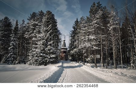 Russian Traditional Wooden Architecture , Malye Karely Village, Arkhangelsk Region, Russia