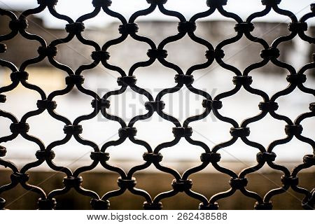 Close Up Of Best Example Of Architecture Of India And Islamic Arhitecture With A Rare Window Or A Wi