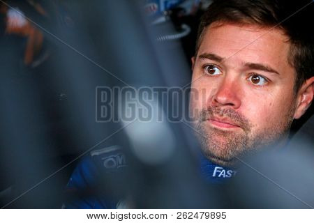 October 05, 2018 - Dover, Delaware, USA: Ricky Stenhouse, Jr (17) hangs out in the garage during practice for the Gander Outdoors 400 at Dover International Speedway in Dover, Delaware.