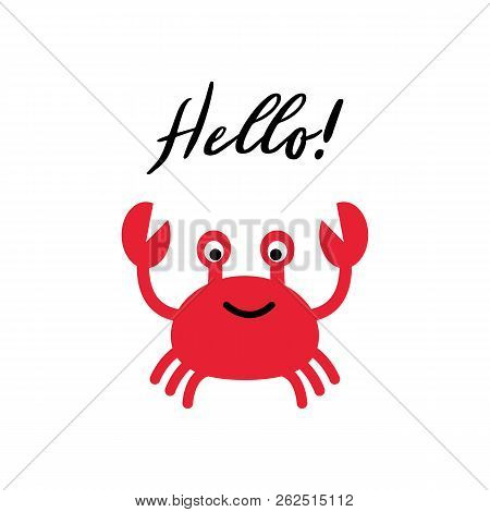 Vector Illustration Of Crab