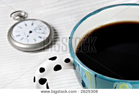 จะงอยปากกาแฟเวลา