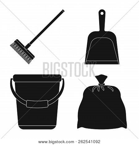 Isolated Object Of Cleaning And Service Icon. Collection Of Cleaning And Household Vector Icon For S