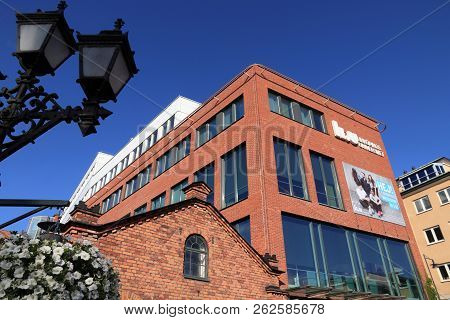 Norrkoping, Sweden - August 25, 2018: Linkoping University Campus In Norrkoping, Sweden. The Campus 