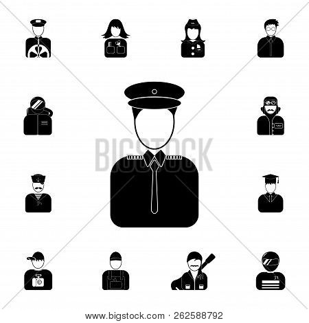 The Doorman's Avatar Icon. Detailed Set Of Avatars Of Profession Icons. Premium Quality Graphic Desi