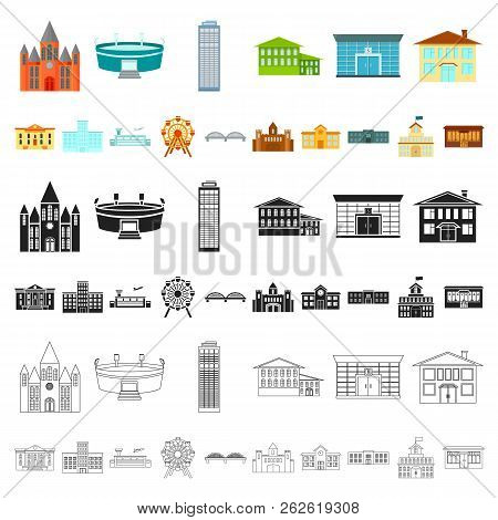 Building Repair Cartoon Icons In Set Collection For Design.building Material And Tools Vector Symbol