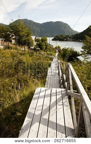 Village Of Caleta Tortel - Patagonia - Chile