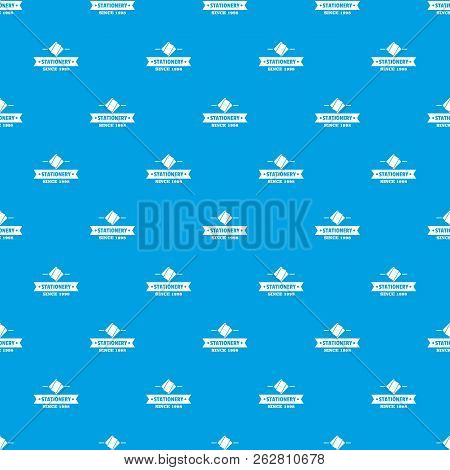 Stationery Pattern Seamless Blue Repeat For Any Use