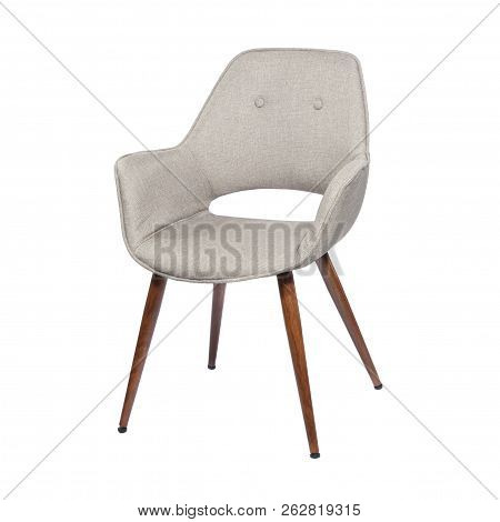 Designer The Chair On A White Background.