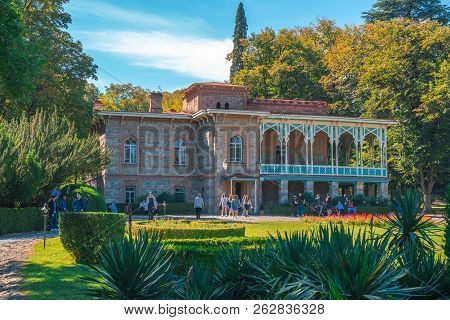 Tsinandali, Georgia - 30/09/2018: Tsinandali Palace And Garden, Chavchavadze House Museum - Kakheti,