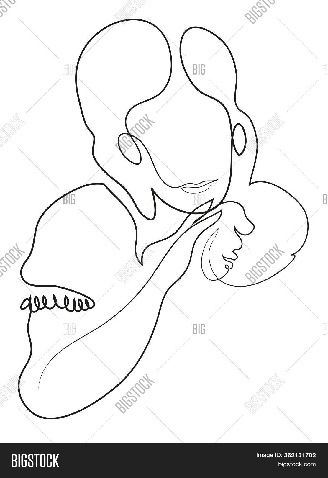 One Continuous Line Image Photo Free Trial Bigstock