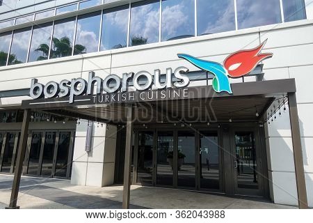 Orlando, Fl/usa-4/11/20: The Exterior Of The Turkish Bosphorous Restaurant In Laureate Park At Lake 