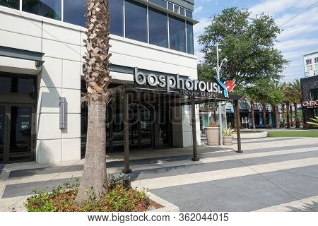 Orlando, Fl/usa-4/11/20: The Exterior Of The Turkish Bosphorous Restaurant In Laureate Park At Lake 