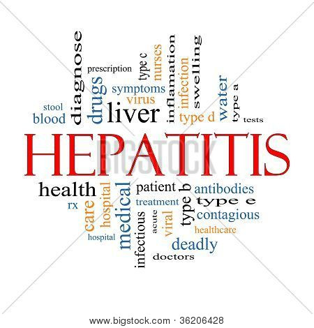 Hepatitis ordet Cloud koncept