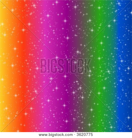 Destellos de arco iris en negrilla