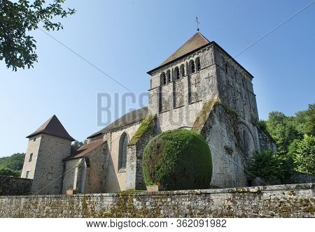 Church Of Moutier D Ahun, In The Creuse, Limousin, France