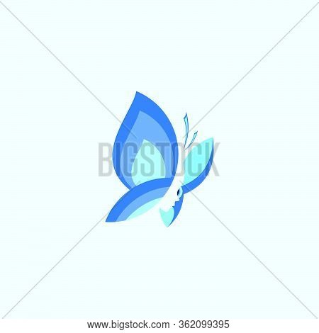 Butterfly Icon Logo Design. Vector Illustration. Butterfly Icon Logo.