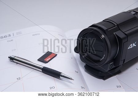 4k Camera Video Recorder Pen And Memorycard