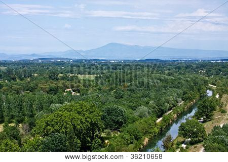 View Of Mount Ventoux From Villeneuve-les-Avignon