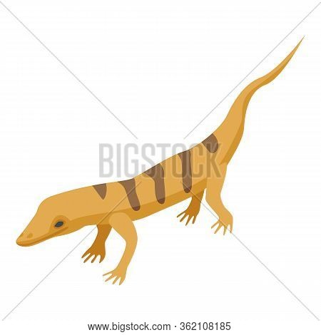 Desert Lizard Icon. Isometric Of Desert Lizard Vector Icon For Web Design Isolated On White Backgrou