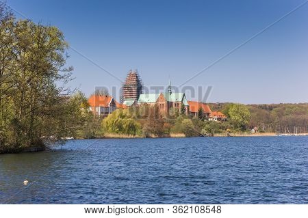 Dom Church And Domsee Lake In Ratzeburg, Germany