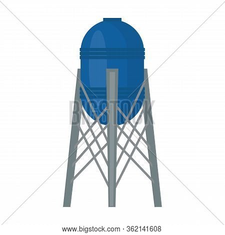 Water Tower Vector Icon.cartoon Vector Icon Isolated On White Background Water Tower.