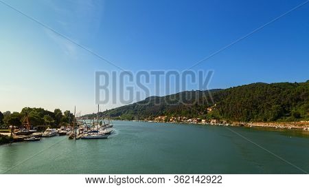 Beautiful Bocca Di Magra Port View In Liguria