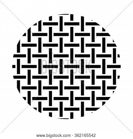 Vector Seamless Decorative Pattern Of Intersecting Fabric Braided Cords.